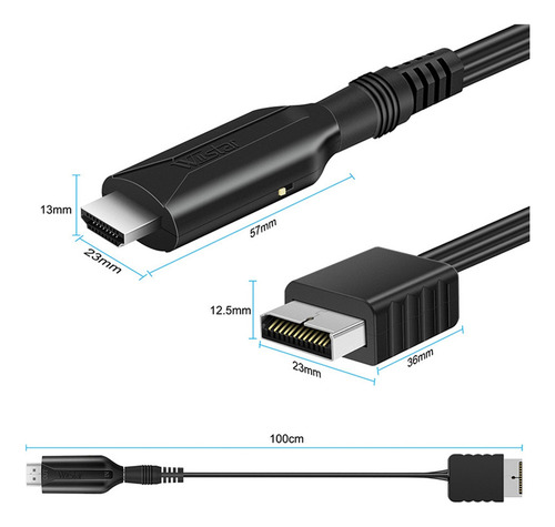 Wiistar Para Ps1 Ps2 A Consola De Juegos Compatible Con Hdmi