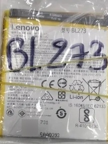  Batería Pila Lenovo Bl273 K8 Plus Lenovo K6 Note Delivery