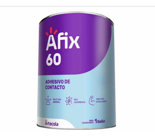 Afix 60 Adhesivo De Contacto 1 Galón, Extra Fuerte