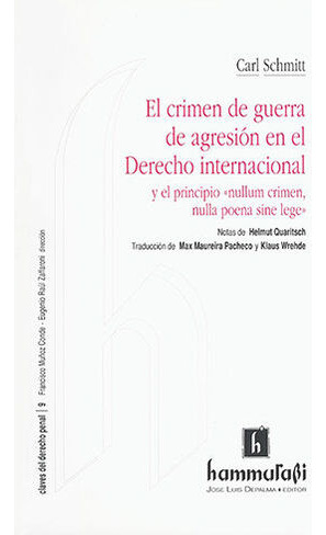 Libro Crimen De Guerra De Agresion En El Derecho In Original