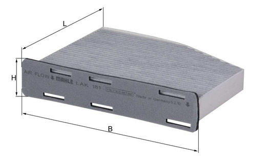 Filtro Cabina P/ Volkswagen Cc 2013-2016 3.6l