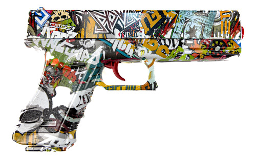 Lanzador Hidrogel Glock 17 Metal Retroceso Amarillo