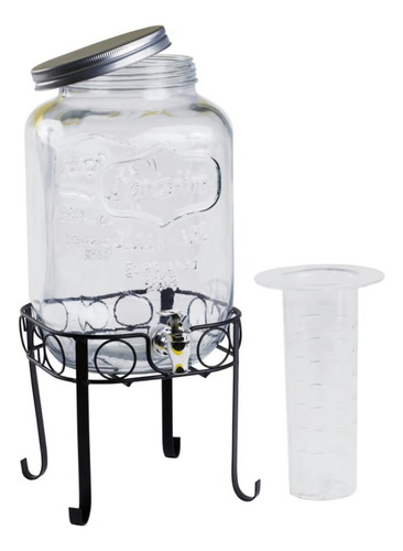 Dispensador Para Agua De Vidrio 8 Litros Home Color Transparente