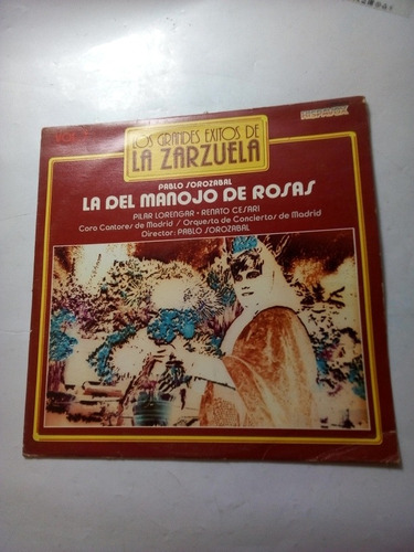 Lp Pablo Sorozabal La Del Manojo De Rosas Vol. 7 Buen Estado