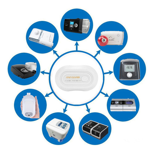 Limpiador Cpap Blanco/portátil Usb Charing Mini Limpieza