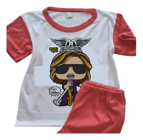 Pijamas Infantiles Rockeros Manga Larga Aerosmith - 7334