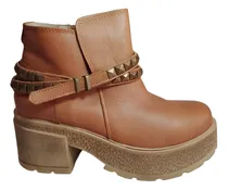 Comprar Borcego Dama Mujer Plataforma Tachas Hebillas Savage 