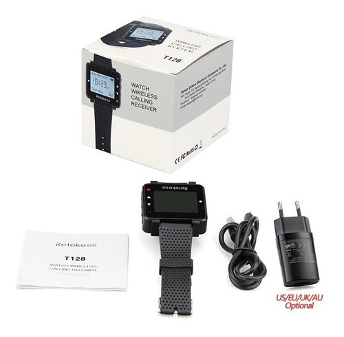 Kit 02 Relógio B E 08 Pagers-chama Garçom, Prof. Academia