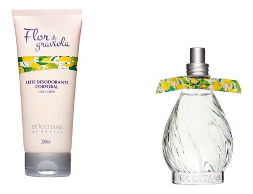 L'occitane Kit Flor Graviola Colônia + Hidratante Corporal Graviola