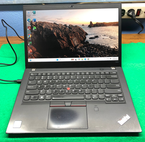 Laptop Lenovo T480s Touch Core I7 Ram 16gb Ssd 512gb Win 11 Negro (Usado)