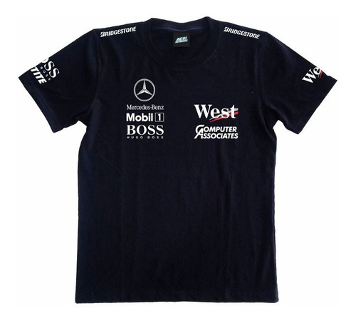 Remera Estampada F1 Mclaren Mercedes West Hakkinen Xxxl