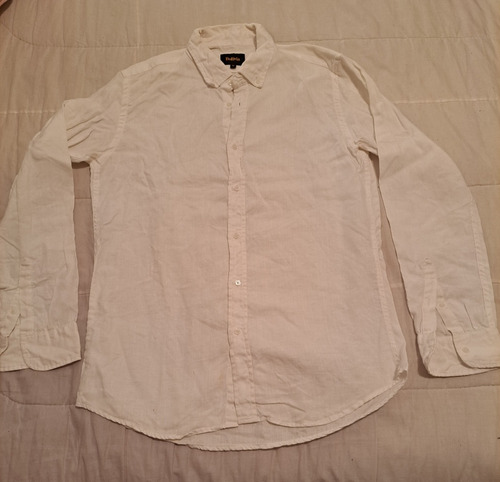 Camisa Blanca Bolivia. Talle M. Manga Larga