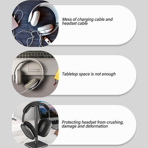 Soporte Base Para Audífonos Auriculares Universal Escritorio