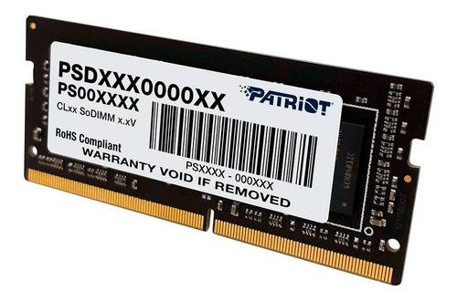 Imagem 1 de 2 de Memória Ram Patriot Notebook 16gb Ddr4 1x16gb Psd416g266681s