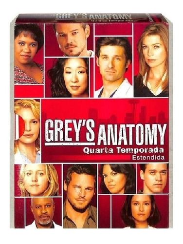 Grey's Anatomy 4ª Temporada Estendida - Box Com 7 Dvds