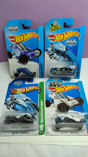 Lote De Carritos Hotwheelsax Steel