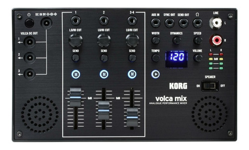 Korg Volca Mix Mixer 3 Canales Sintetizadores Fuente Parlant