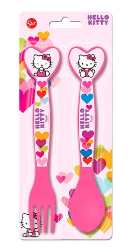 Cubiertos Pp Pack X2 Hello Kitty