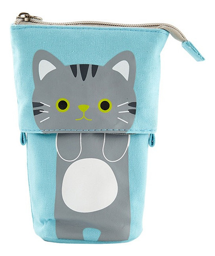Estuche De Maquillaje Make Up Gatito Extensible Cute