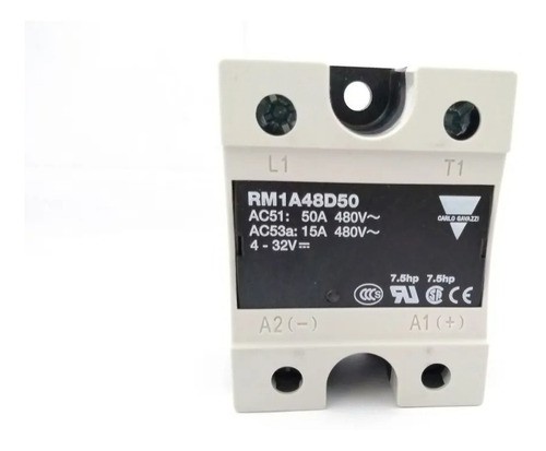 Rele 50 Amperes Rm1a48d50 Carlo Gavazzi Relevador 50a 480 Va