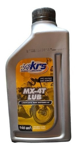 Aceite Krs Mx-4t Lub Sae 20w50 (0.946 Lts)