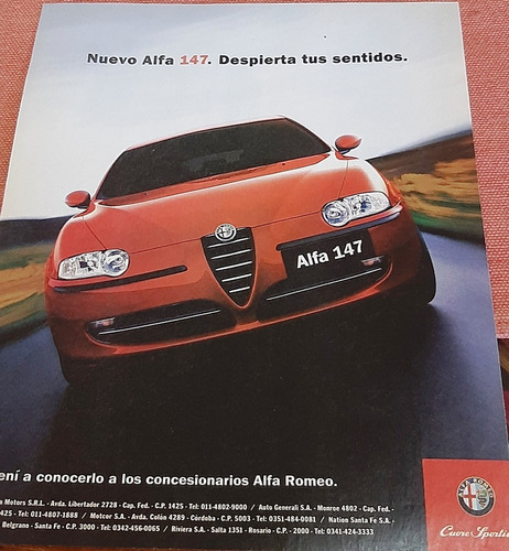Publicidad Alfa Romeo 147