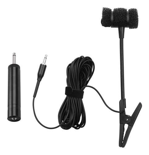 Imagen 5 de 5 de Instrument Saxofón Micrófono Clip-on Musical Alámbrico