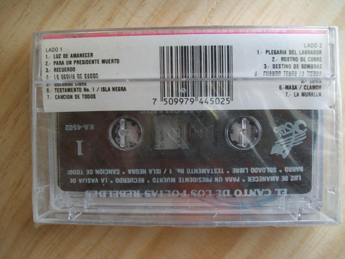 Los Calchakis El Canto De Los Poetas Rebelde Cassette Arion (Usado)