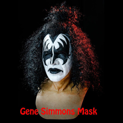 Disfraz De The Demon Accesorio Máscaras Cosplay Kiss Gene
