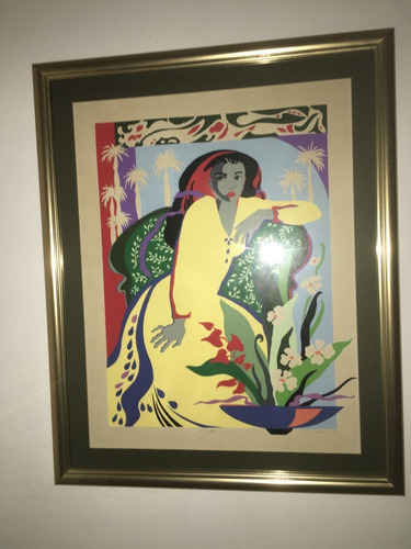 Vendo Cuadro Lienzo Grafía De Miguel Pineda