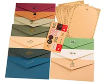 Comprar 10 Sobres Kraft Coloridos, Juego De 20 Papel De Papelería Vi