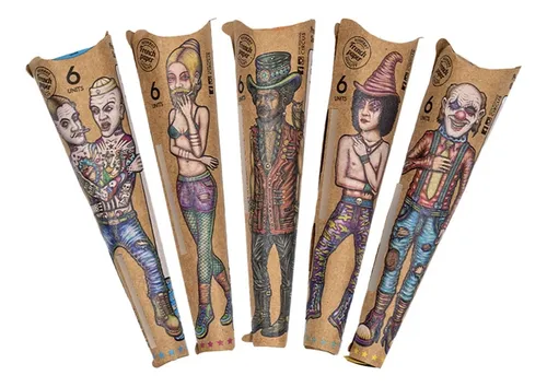 Kit X 5 Lion Rolling Circus Unbleached Cones X 6 U.