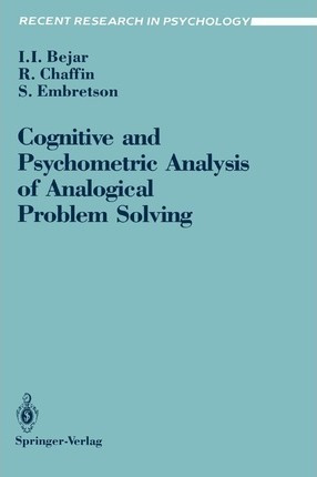 Libro Cognitive And Psychometric Analysis Of Analogical P...