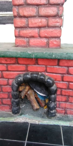 Chimenea Decorativa Sanchez Con Efecto De Luces Tipo Fuego