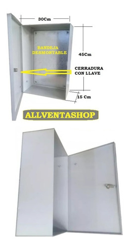 Gabinete Metalico Con Bandeja Ip40 300 X 450 X 150