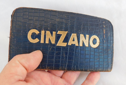Antigua Billetera De Mozo Publicidad Cinzano Muy Buena (Usado)