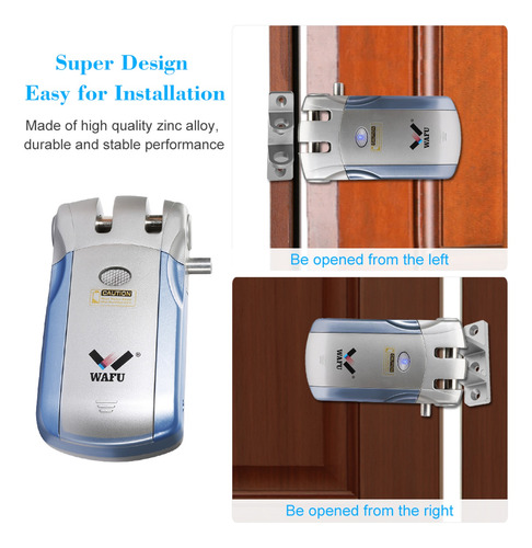 Wafu Wf-018 - Cerradura Con Mando A Distancia Inalámbrico (i