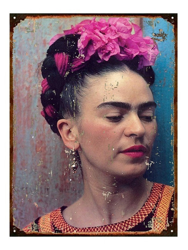 Cartel De Chapa Frida Kahlo X816