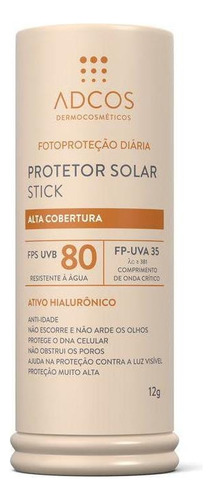 Filtro Solar Tonalizante Stick Fps 80 Peach 12g - Adcos