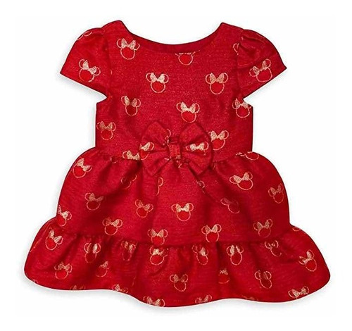 Minnie Mouse Vestido Navidad Bebe Ta 12-18 Mes Disney Store