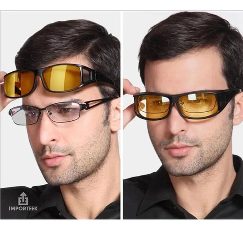 . Par Lentes Gafas Sol Polarizados + Vision Nocturna Manejar