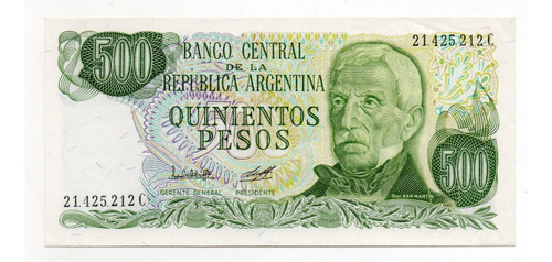 Argentina Billete 500 Pesos Ley Bottero 2428a Sc-