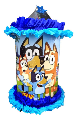 Piñata Perro Bluey Cilindro