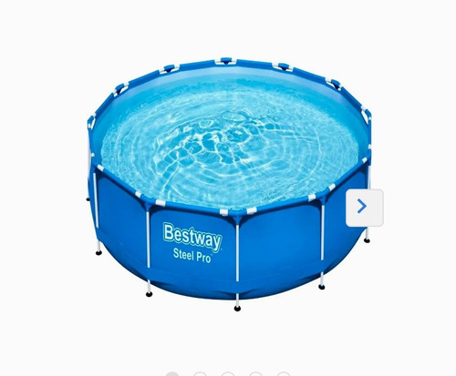 Imagen 3 de 4 de Alberca estructural redonda Bestway 56680 con capacidad de 6473 litros de 3.66cm de largo x 3.66cm de ancho de 3.66m de diámetro azul