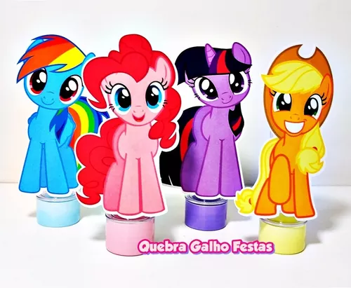 Aplique Mechas Tic Tac Coloridas Cosplay Fantasia Equestria Girls My Little  Pony - 14 Und - 50cm Escolha A Personagem!