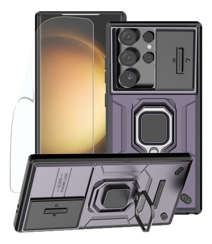 Funda Uso Rudo Para Samsung Galaxy S24 Utral Carcasa + Mica