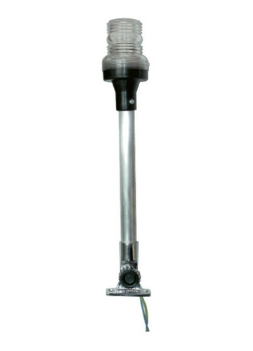 Mastil Rebatible Largo Con Luz Led Blanca Nautico Lancha