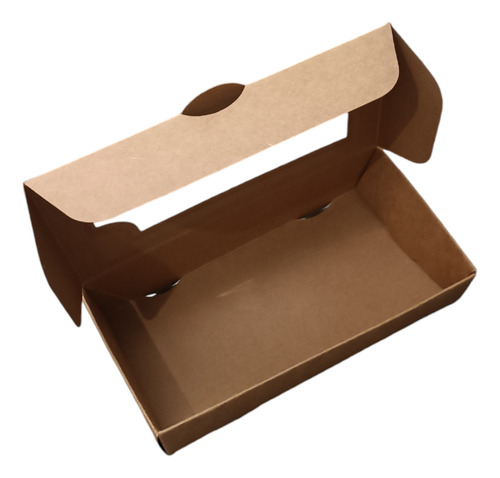 Pack 10 Cajas De Cartulina Auto Armables 14x7cm Con Ventana