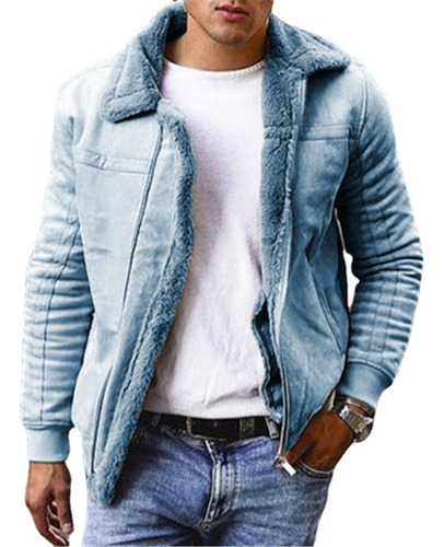 Chaqueta Clásica De Piel Sintética Para Hombre