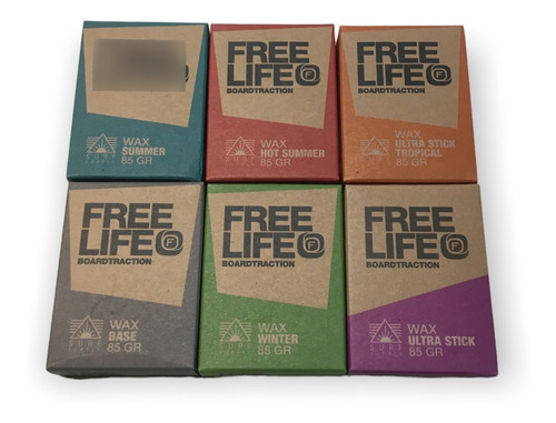 Imagen 2 de 4 de Parafina Wax Freelife Surf Base Winter Summer Ultra Sticky